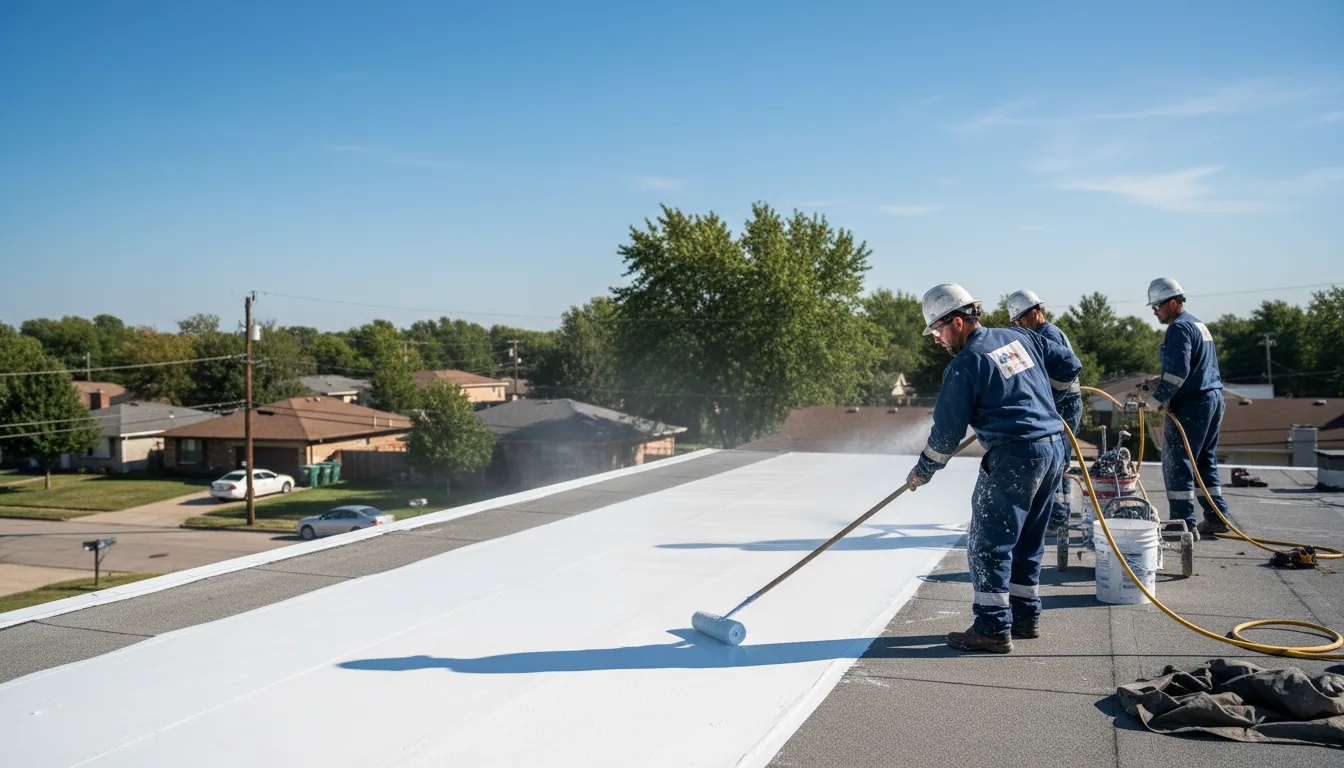 Commercial roof coating in Russellville, MO near me
